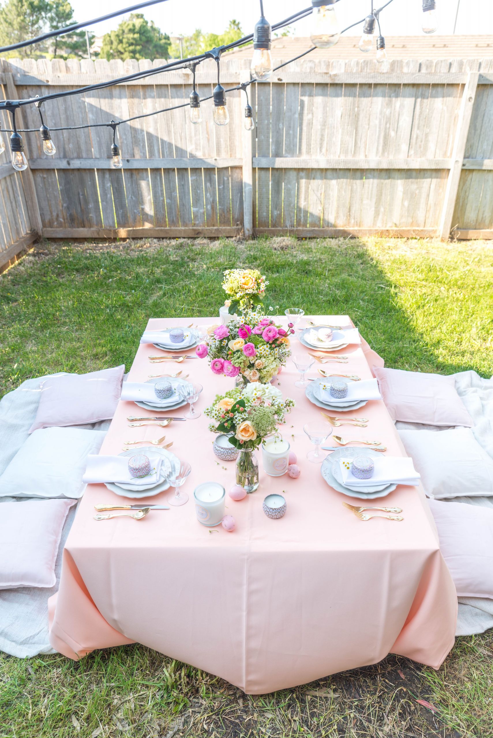 Easter Dinner Party Ideas
 Pink & Peach Easter Dinner Party