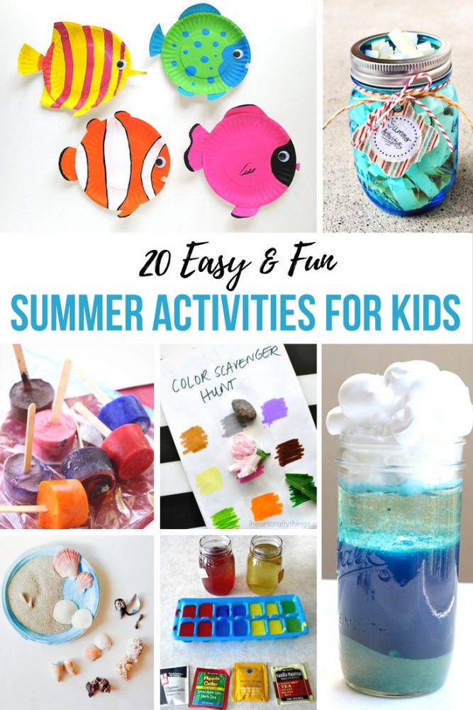 Easy Activities For Kids
 Easy and Fun Summer Activities for Kids Organizing Moms