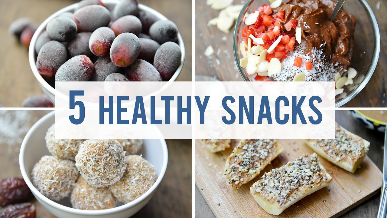 Easy And Healthy Snacks
 5 EASY HEALTHY SNACKS