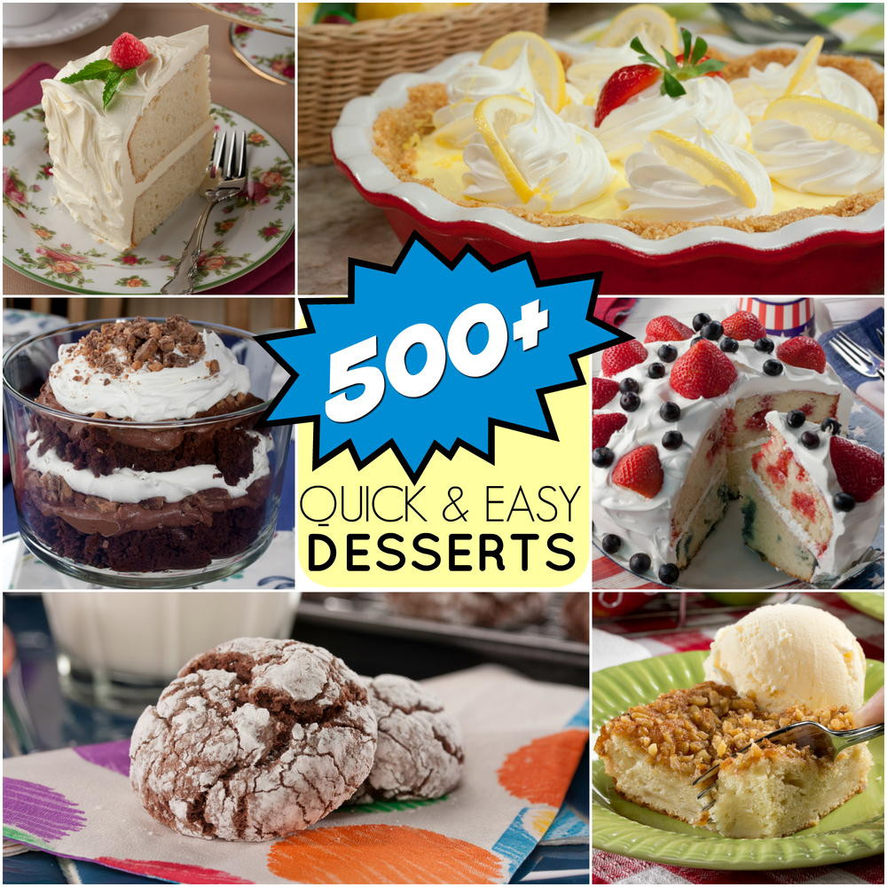 Easy And Quick Desserts
 Quick & Easy Dessert Recipes 501 Great Dessert Recipes