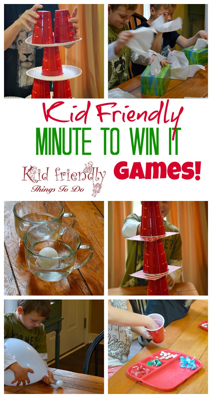 Easy Birthday Party Games
 Kid Friendly Easy Minute To Win It Games for Your Party