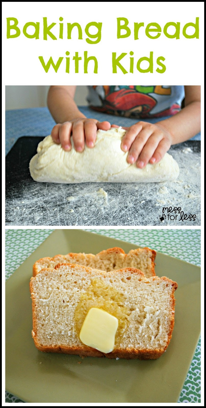 Easy Bread Recipe For Kids
 Honey Bread Recipe Food Fun Friday Mess for Less