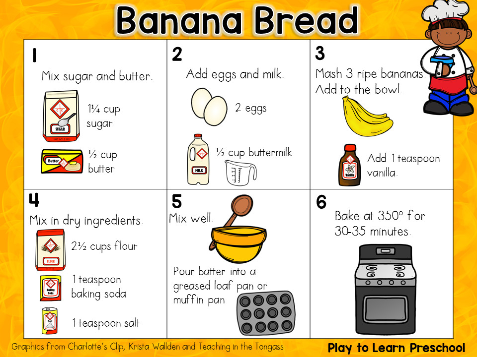 Easy Bread Recipe For Kids
 Play to Learn Preschool Banana Bread