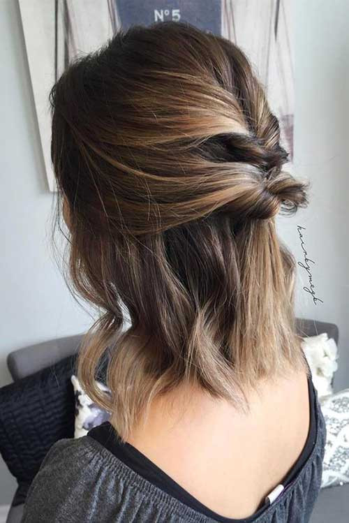Easy Casual Hairstyles
 Easy Short Updo Hairstyles for Special Look