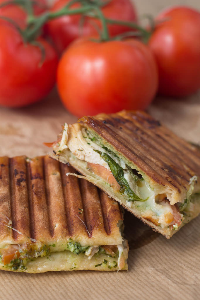 Easy Chicken Panini Recipes
 Panini with Chicken Pesto & Mozzarella