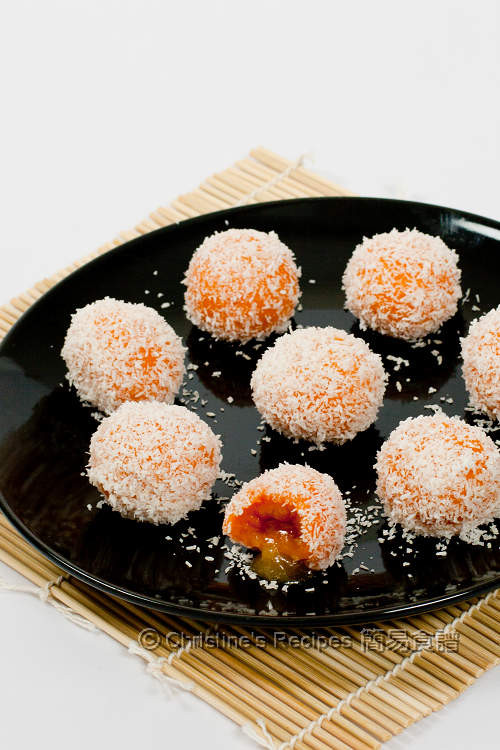 Easy Chinese Dessert Recipes
 Sweet Potato Glutinous Rice Balls