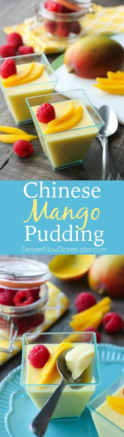 Easy Chinese Desserts
 Chinese Mango Pudding is creamy smooth and full of sweet