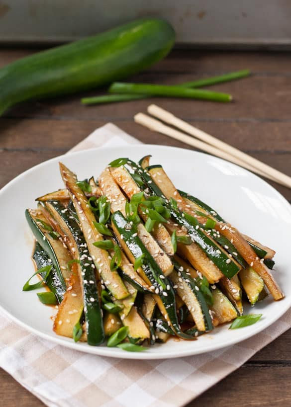 Easy Chinese Side Dishes
 Spicy Asian Zucchini Side Dish