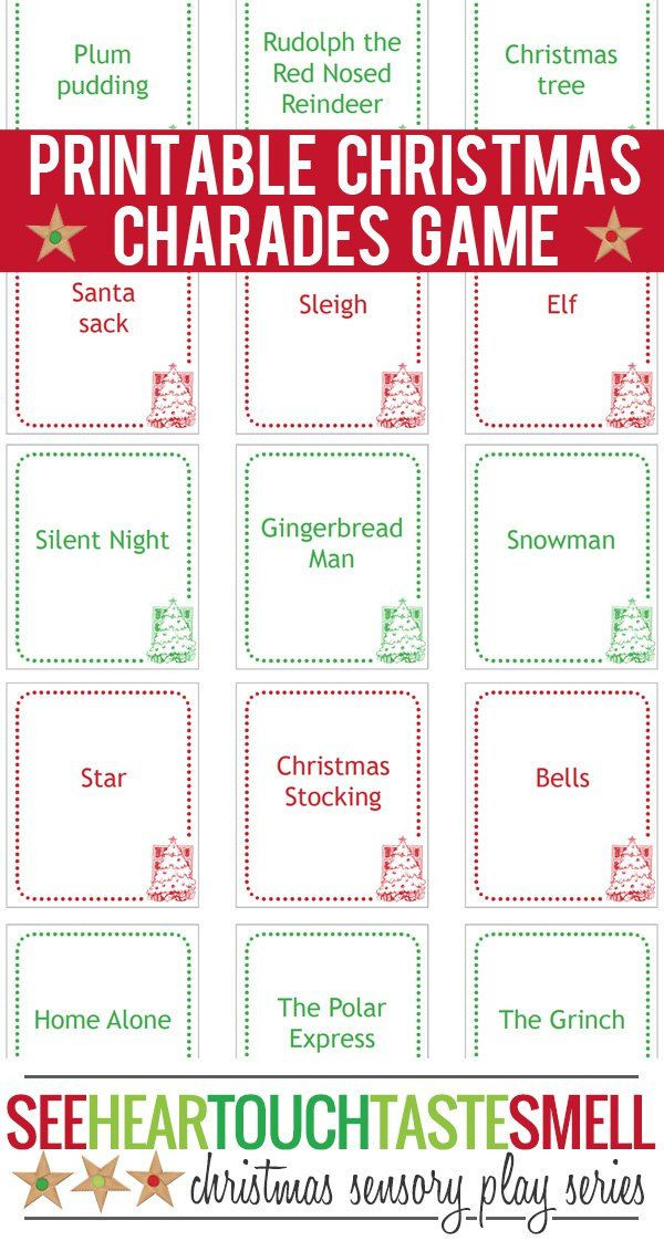 Easy Christmas Games For Adults
 28 best charades images on Pinterest