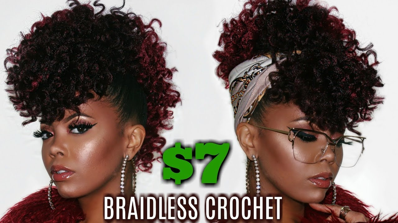 Easy Crochet Hairstyles
 $7 BRAIDLESS CROCHET FAUX HAWK NO CORNROWS