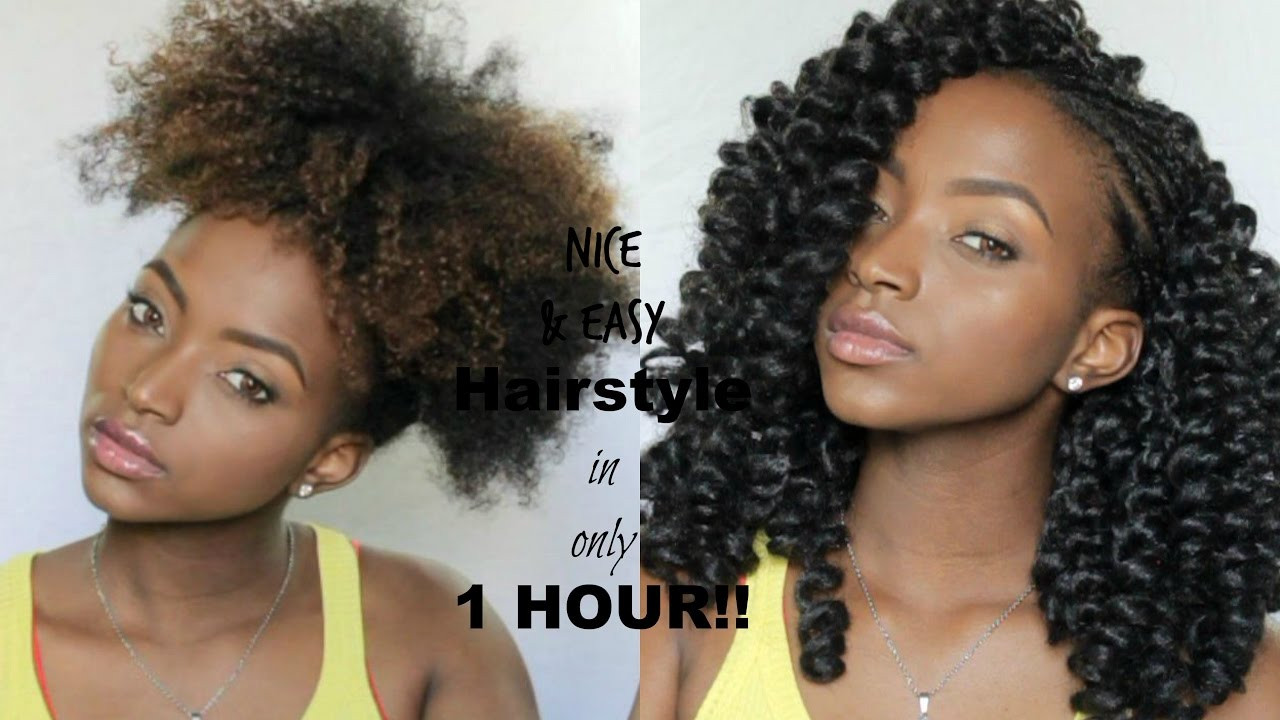 Easy Crochet Hairstyles
 Nice & Easy Hairstyle in ONLY 1 HOUR