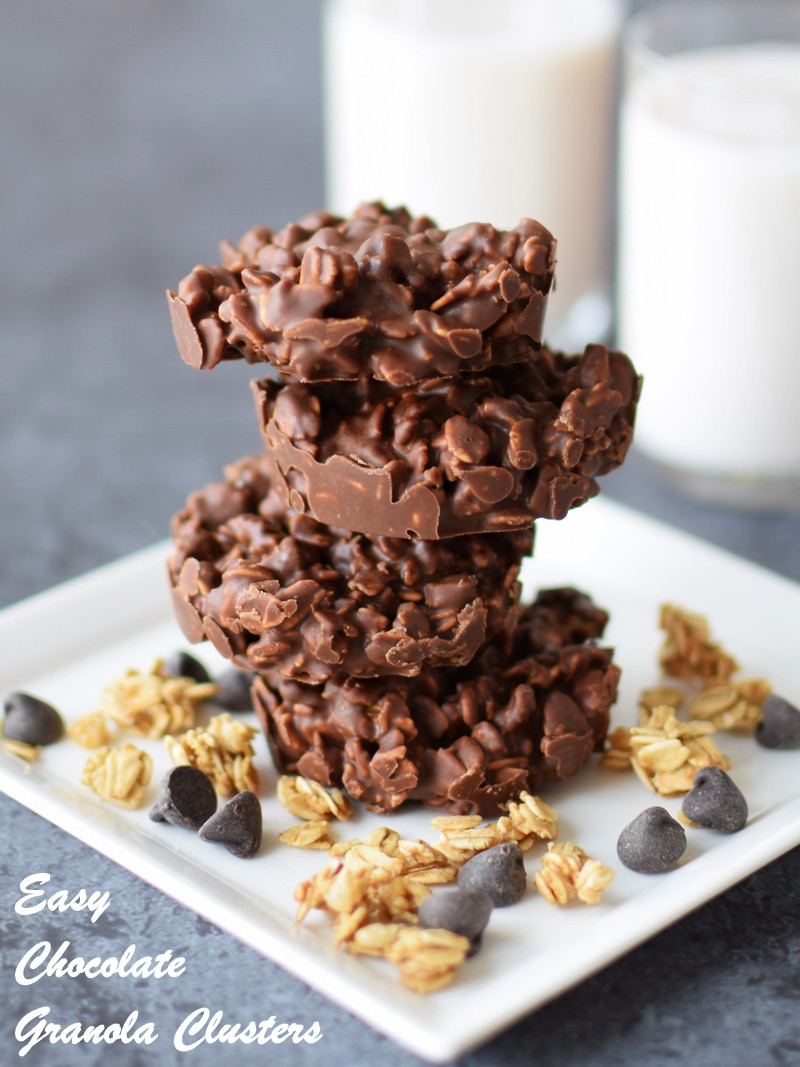 Easy Dairy Free Recipes
 Easy Chocolate Granola Clusters Recipe Just 3 Ingre nts