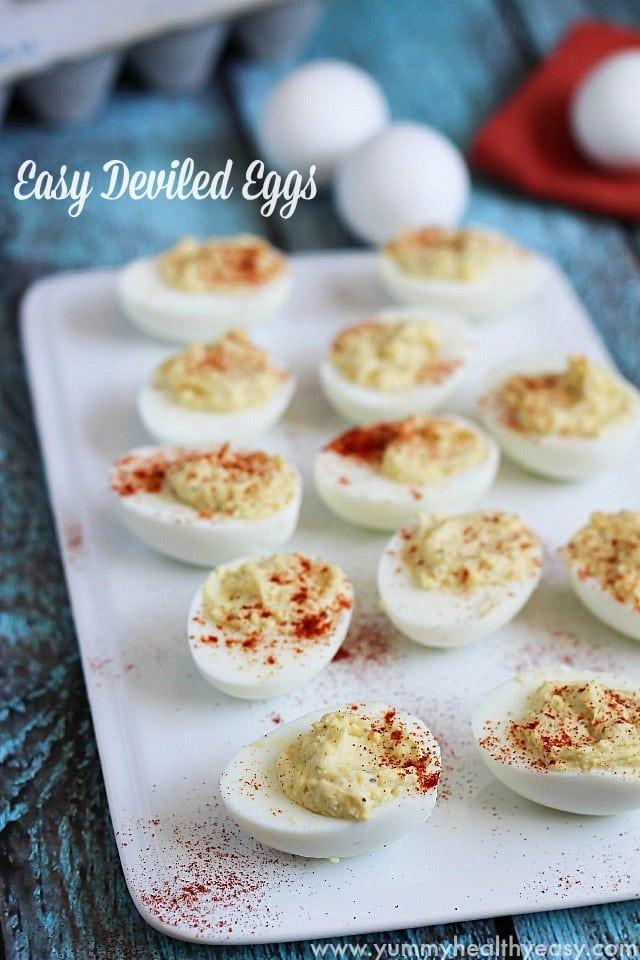 Easy Deviled Eggs
 Easy Deviled Eggs Yummy Healthy Easy