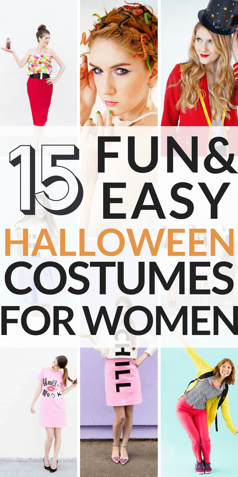 Easy DIY Adult Costumes
 15 Cheap and Easy DIY Halloween Costumes for Women