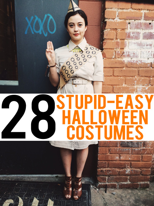 Easy DIY Adult Costumes
 28 Stupid Easy Costume Ideas to Make with What You Already