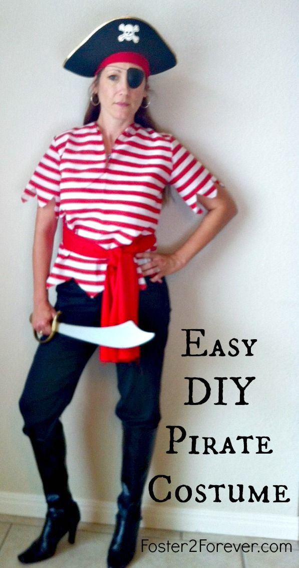 Easy DIY Pirate Costume
 Our Disney Cruise Pirate Night Costumes