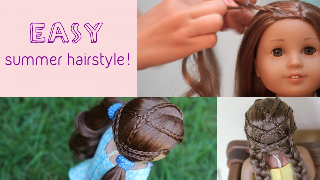 Easy Doll Hairstyles
 Easy Summer Hairstyle for AG Dolls