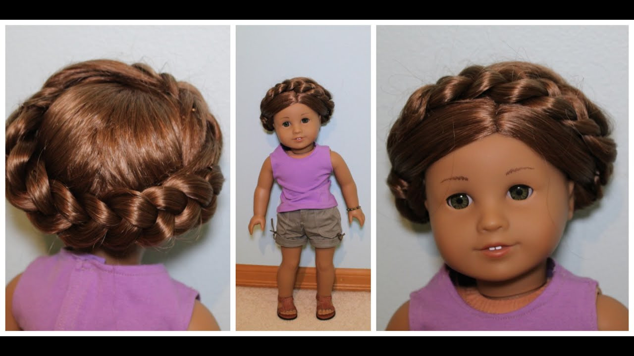 Easy Doll Hairstyles
 Easy Summer Hairstyle for AG Dolls