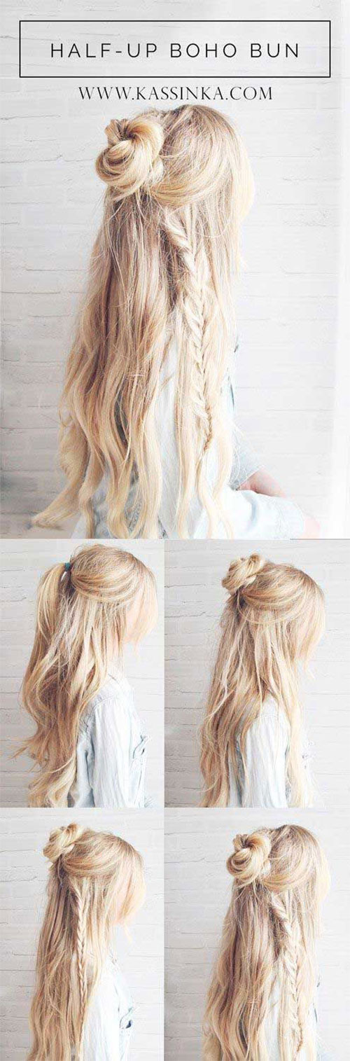 Easy Hairstyle Steps
 12 Easy Step By Step Summer Hairstyle Tutorials For