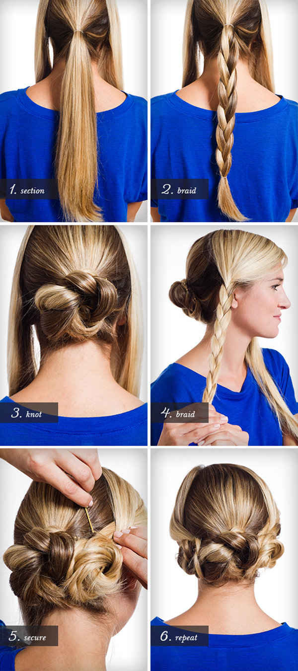 Easy Hairstyle Steps
 10 Easy Wedding Updo Hairstyles Step by Step EverAfterGuide