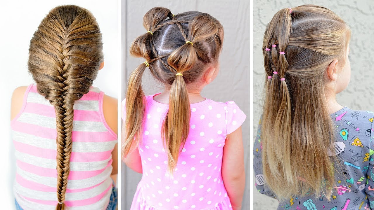 Easy Hairstyles For Girls With Long Hair
 4 EASY HAIRSTYLES FOR LITTLE GIRLS⭐ EASY TODDLER