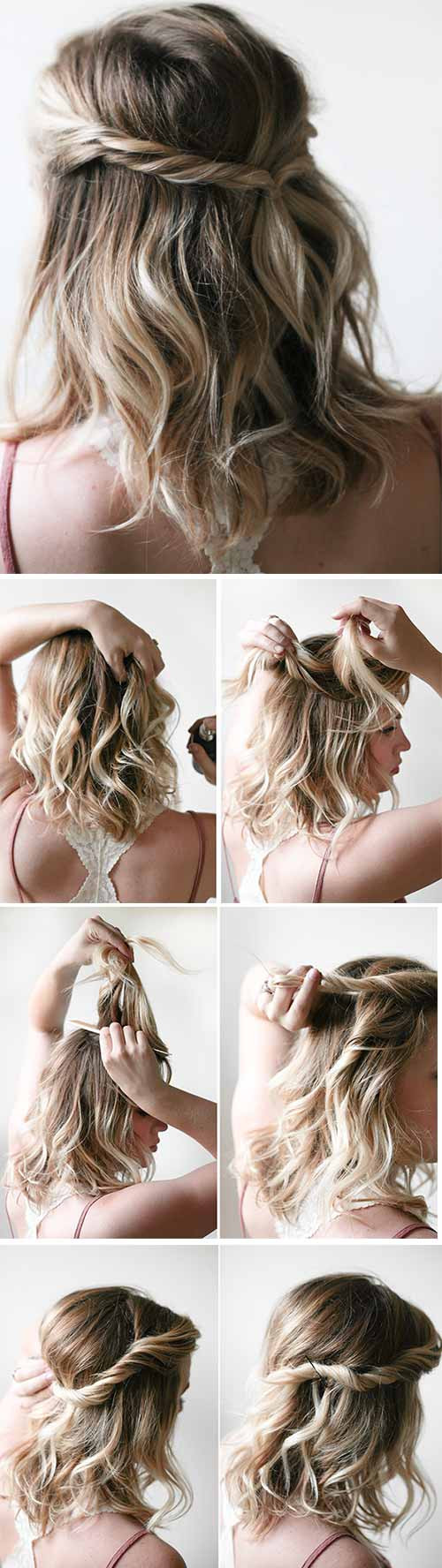 Easy Hairstyles For Short Hair To Do At Home Step By Step
 20 Incredible DIY Short Hairstyles A Step By Step Guide