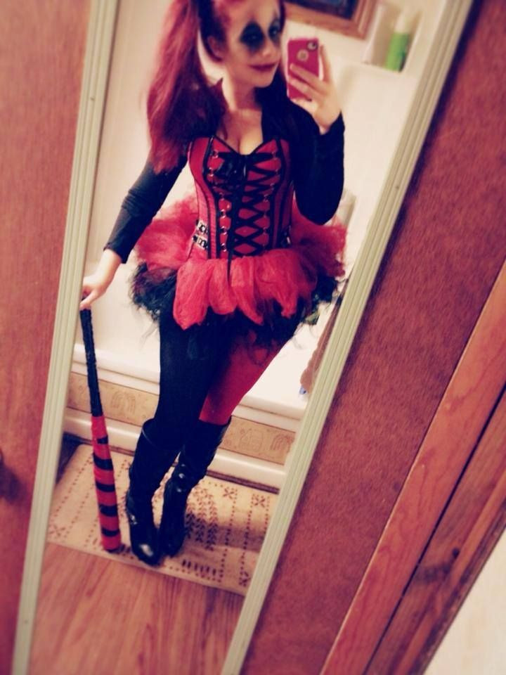 Easy Harley Quinn DIY Costume
 Pin on All Hallow s Eve