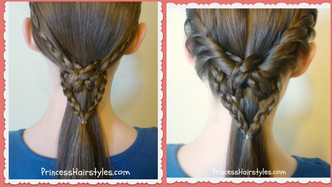 Easy Heart Hairstyles
 2 Easy Heart Knot Ponytails Valentine s Day Hairstyles
