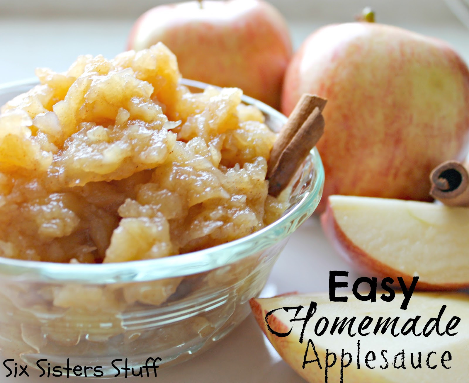 Easy Homemade Applesauce
 Healthy Meals Monday Easy Homemade Applesauce