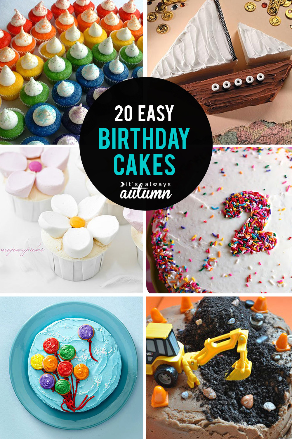 Easy Kids Birthday Cakes
 20 easy birthday cakes that anyone can decorate It s