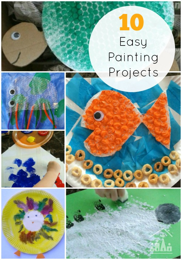Easy Kids Projects
 10 Easy Painting Projects for Siblings to do to her