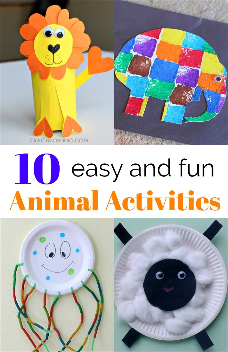 Easy Kids Projects
 10 Simple Animal Activities from The Kids Weekly Co Op
