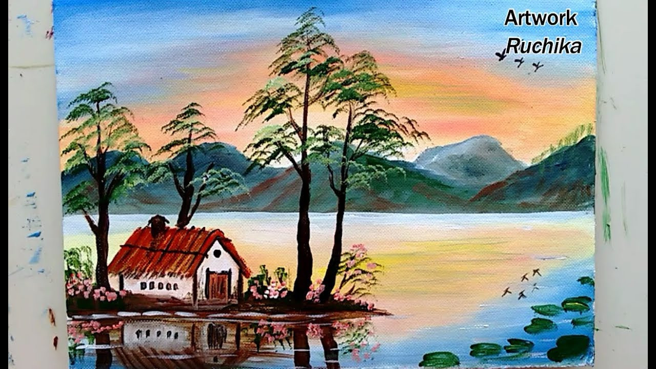 Easy Landscape Painting
 Simple Landscape Painting