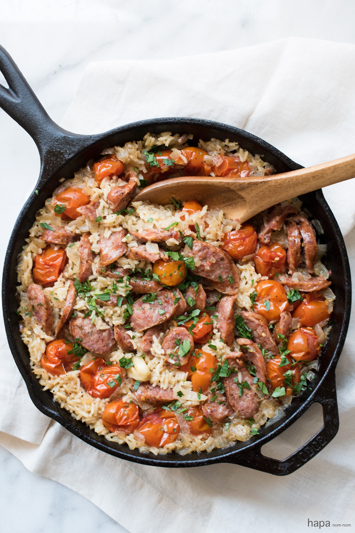 Easy One Pot Dinners
 Easy e Pot Sausage and Rice