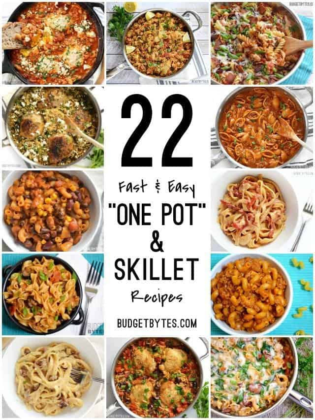 Easy One Pot Dinners
 22 Fast and Easy e Pot Meals Bud Bytes