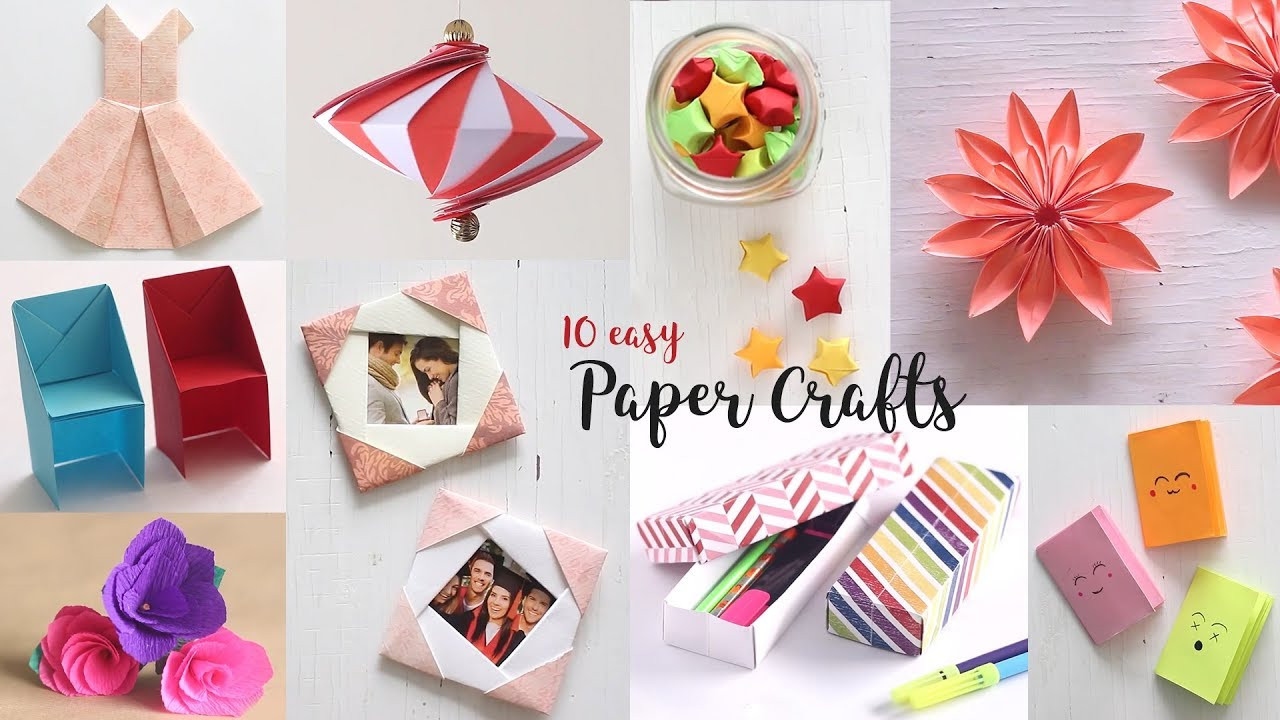 Easy Paper Crafts For Adults
 10 Easy Paper Crafts pilation DIY Craft Ideas
