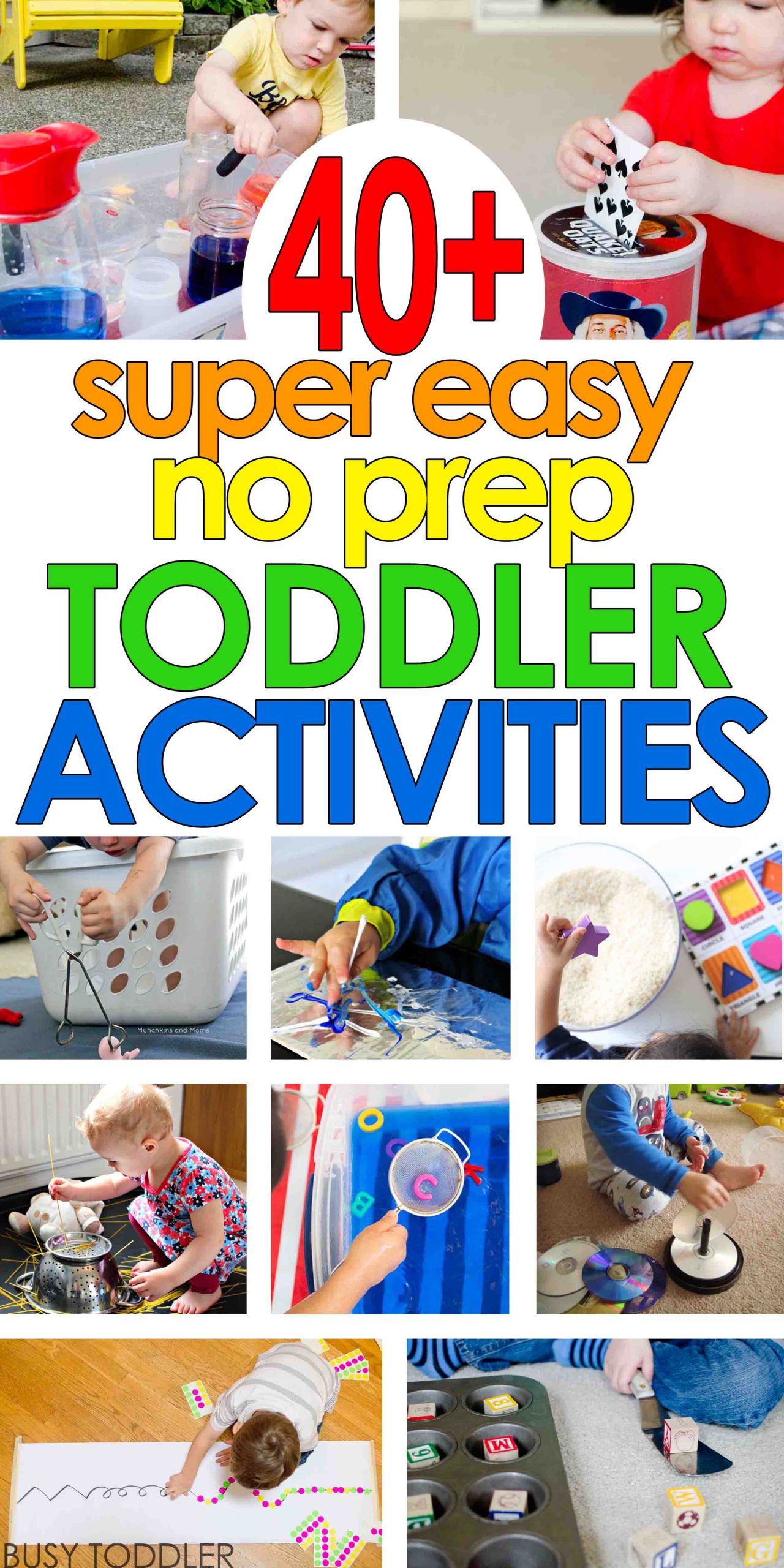 Easy Projects For Toddlers
 40 Super Easy Toddler Activities Busy Toddler