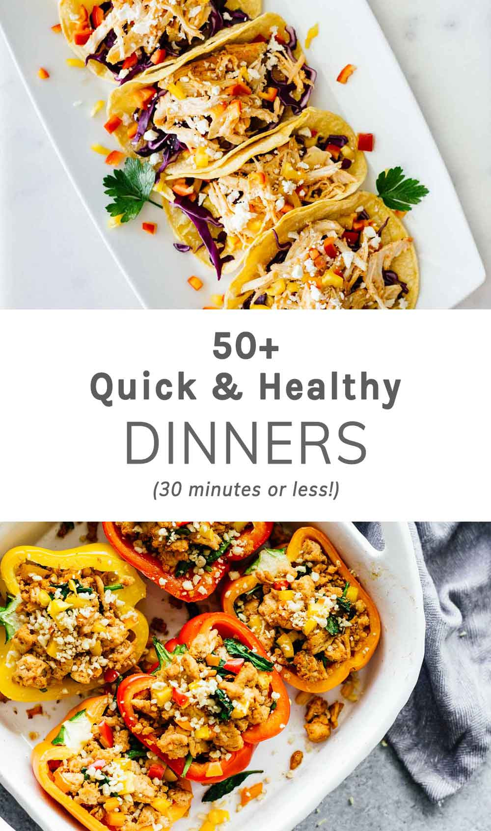 Easy Quick Dinner Idea
 50 Quick Healthy Dinners 30 Minutes Less Jar Lemons