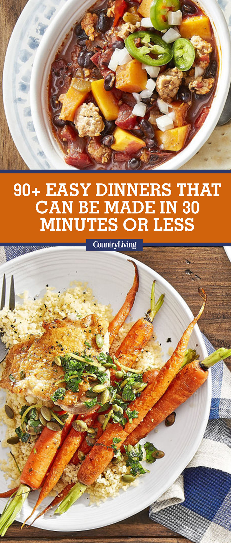 Easy Quick Dinner Idea
 95 Quick and Easy Dinners Best Recipes for 30 Minute Meals