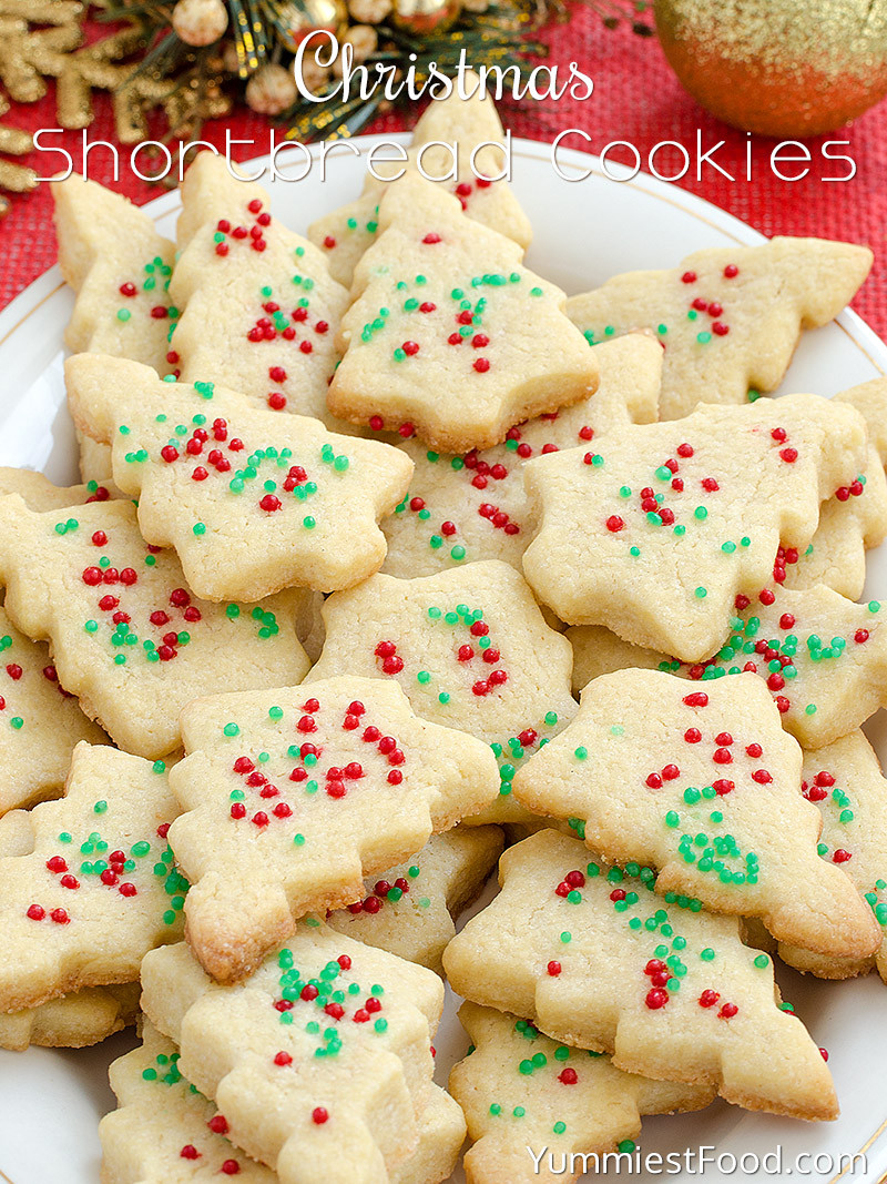 Easy Shortbread Cookies
 Christmas Shortbread Cookies Recipe from Yummiest Food