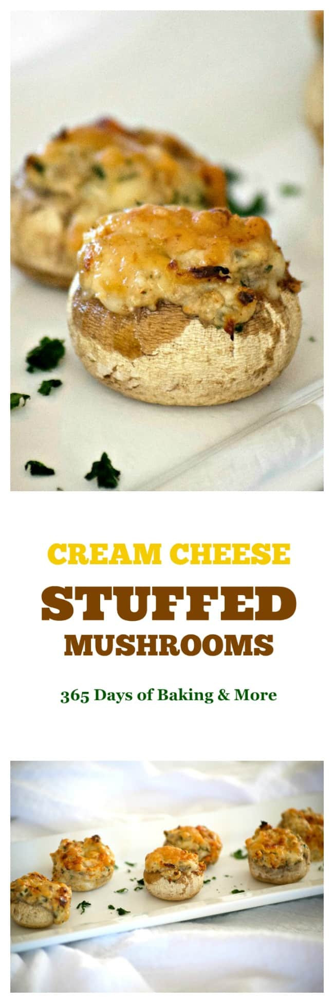 Easy Stuffed Mushrooms Cream Cheese
 Cream Cheese Stuffed Mushrooms 365 Days of Baking and More
