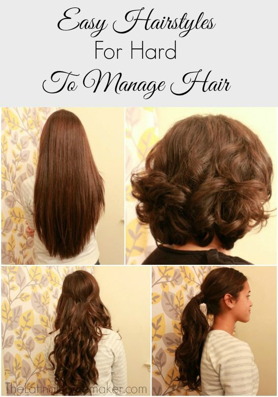 Easy To Manage Hairstyles
 Easy hair Hair style and Hard to on Pinterest