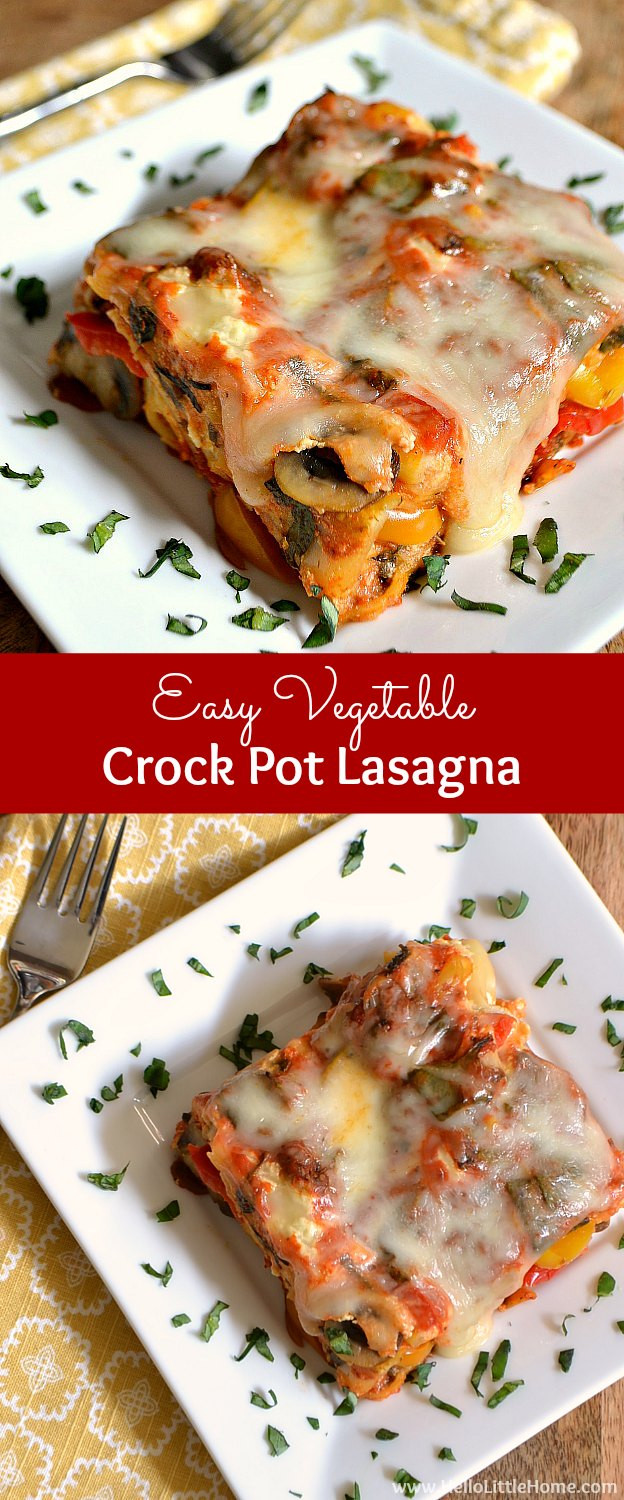 Easy Vegetarian Crock Pot Recipes
 Easy Ve able Crock Pot Lasagna