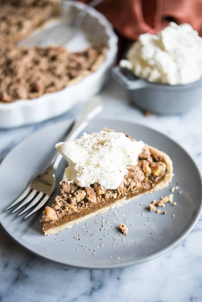 Egg Free Pumpkin Pie
 Egg Free Pumpkin Pie with Cinnamon Crumble Topping Fed & Fit