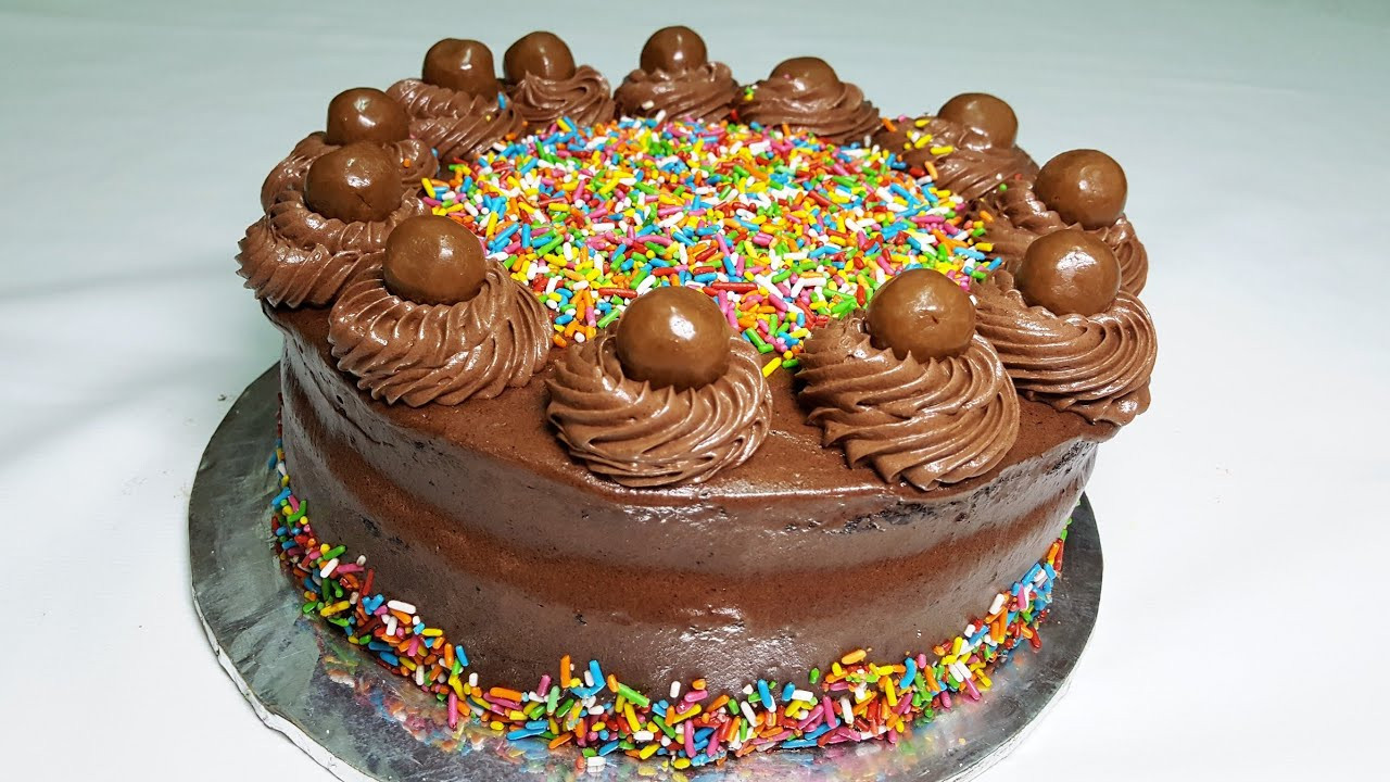 Eggless Birthday Cake Recipe
 Eggless chocolate cake without oven