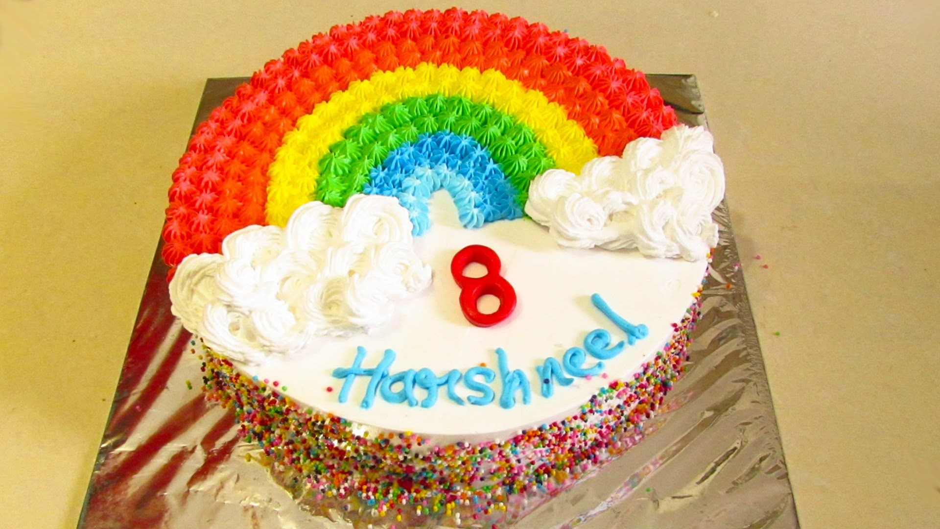 Eggless Birthday Cake Recipe
 Rainbow Cake Recipe How To Make Eggless Rainbow Cake