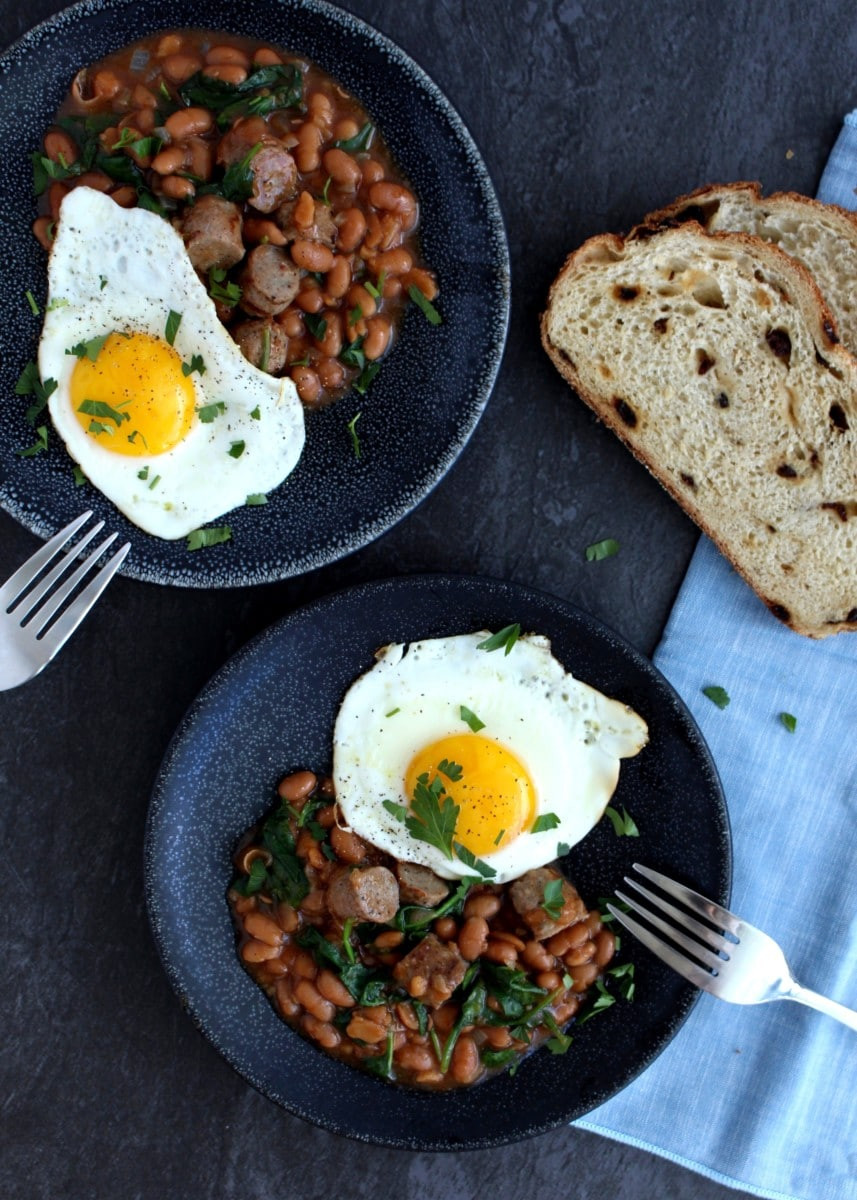 Eggs And Beans Breakfast
 Baked Beans and Egg Breakfast foodbyjonister