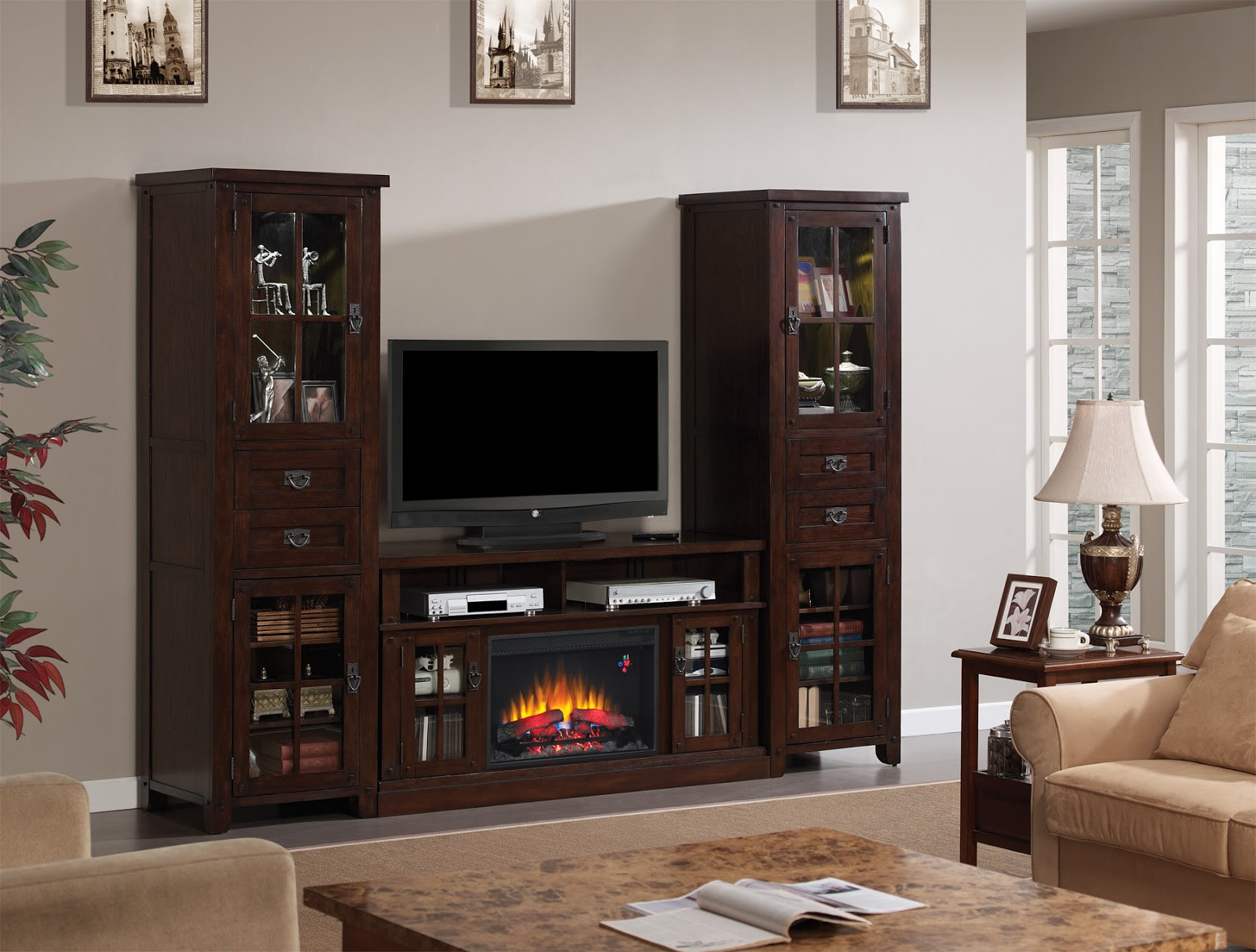 Electric Fireplace Entertainment Center Lowes
 Ideas Best Electric Fireplaces At Lowes For Living Room