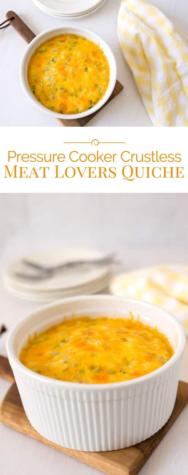 Electric Pressure Cooker Breakfast Recipes
 Pressure Cooker Crustless Meat Lovers Quiche