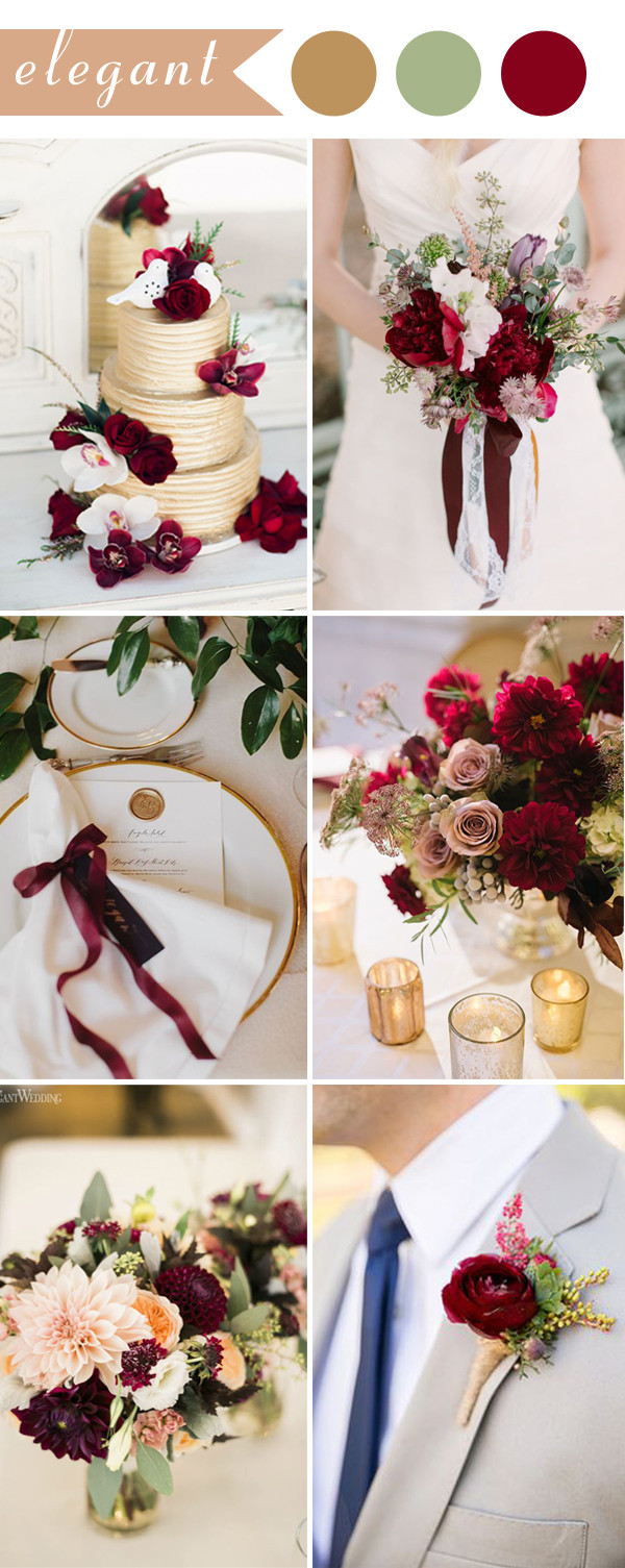 Elegant Wedding Themes
 Perfect Burgundy Wedding Themes Ideas for 2017